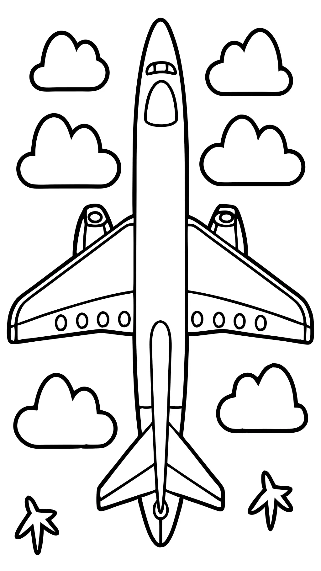 coloriages d’avion à imprimer